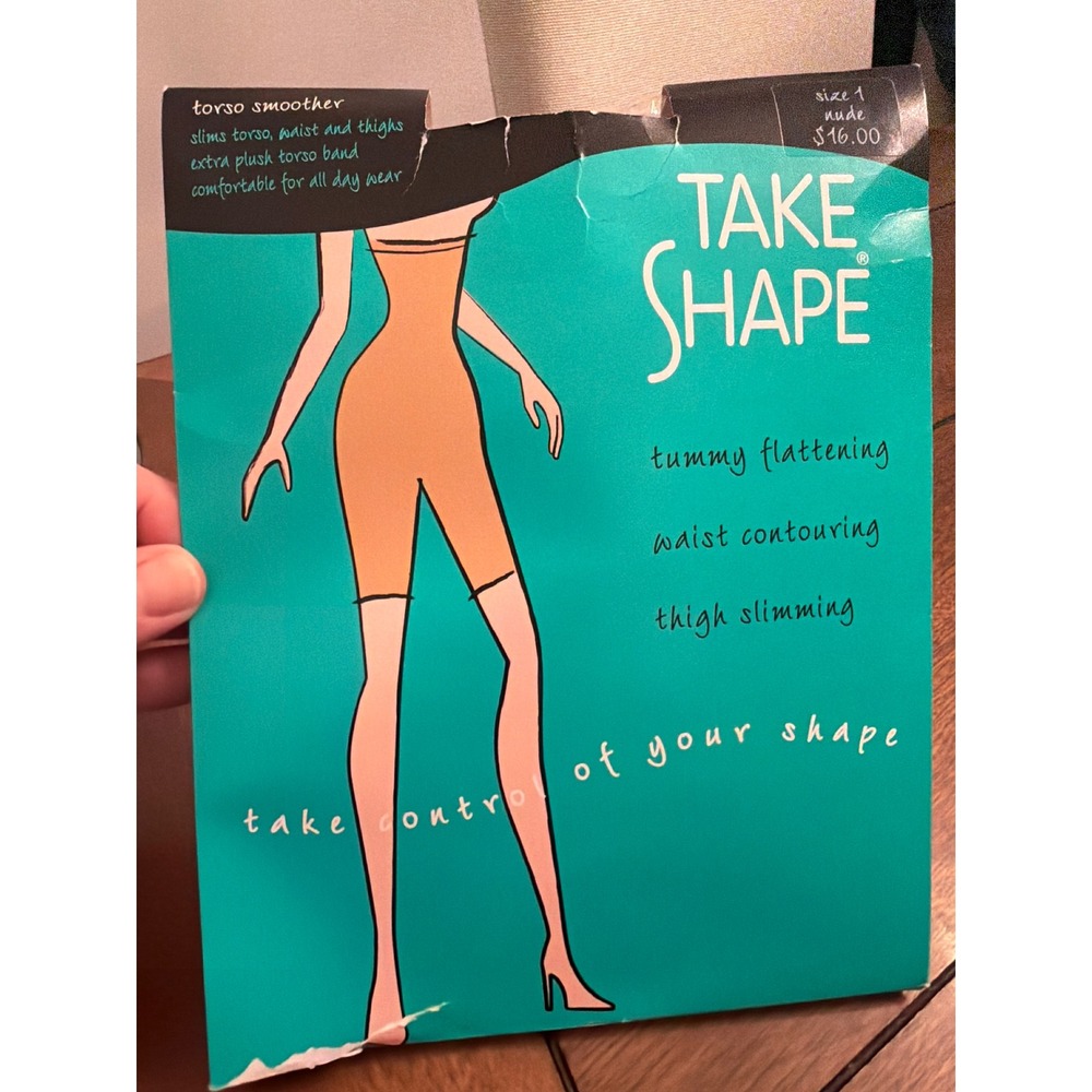 Take Shape Torso Smoother Shapewear Nude Size 1 High Waist Thigh Slimmer NWT